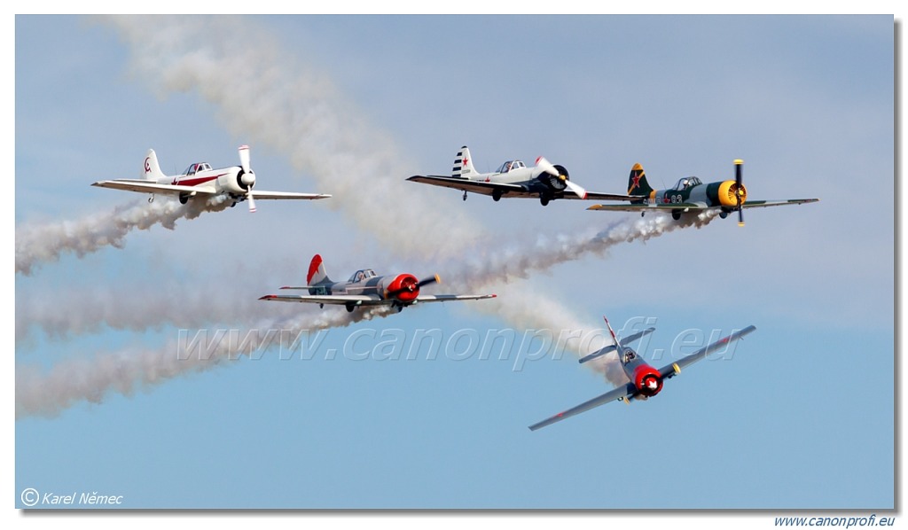 Aerostars Formation Aerobatic Team - 6x Yakovlev Yak-52 TW