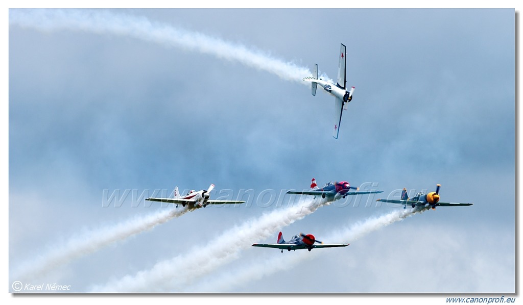 Aerostars Formation Aerobatic Team - 6x Yakovlev Yak-52 TW