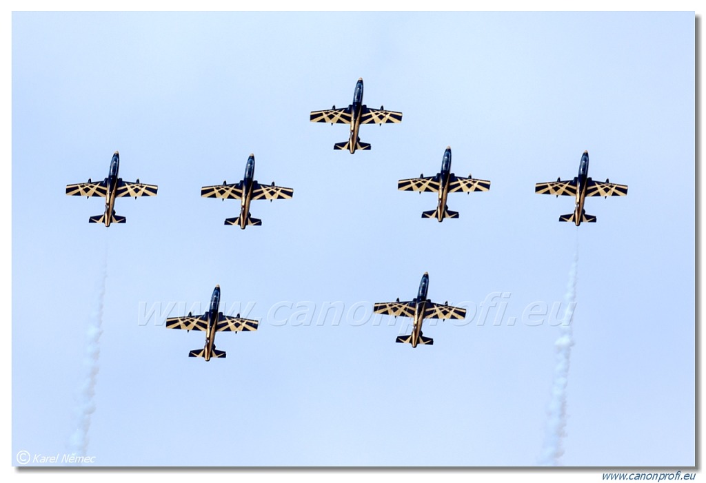 Al Fursan UAE aerobatic display team (The Knights) – 7x Aermacchi MB-339NAT