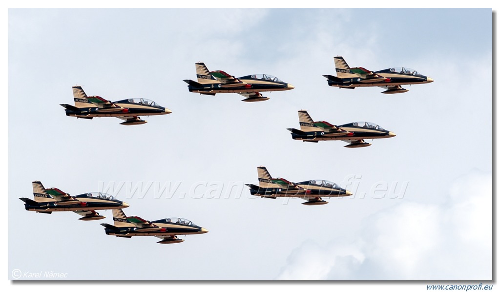 Al Fursan UAE aerobatic display team (The Knights) – 7x Aermacchi MB-339NAT