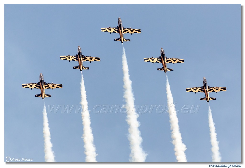 Al Fursan UAE aerobatic display team (The Knights) – 7x Aermacchi MB-339NAT