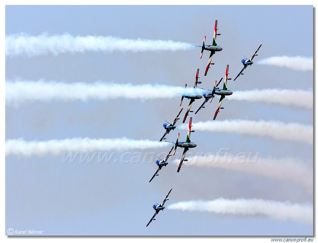 Frecce Tricolori - 9x Aermacchi MB-339-A/PAN