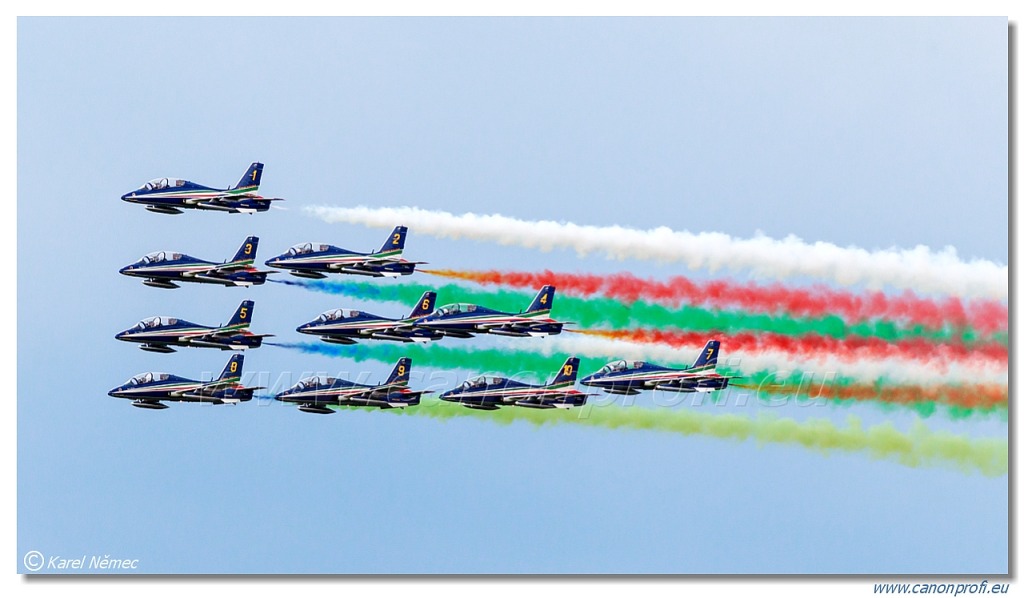 Frecce Tricolori - 9x Aermacchi MB-339-A/PAN