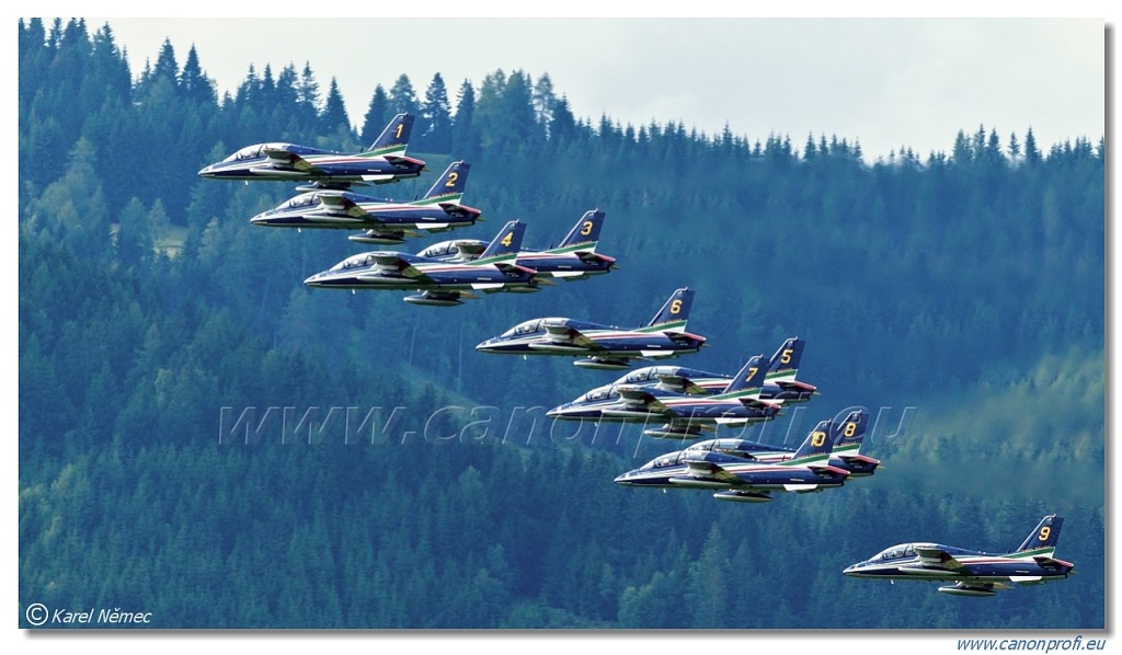 Frecce Tricolori - 9x Aermacchi MB-339-A/PAN