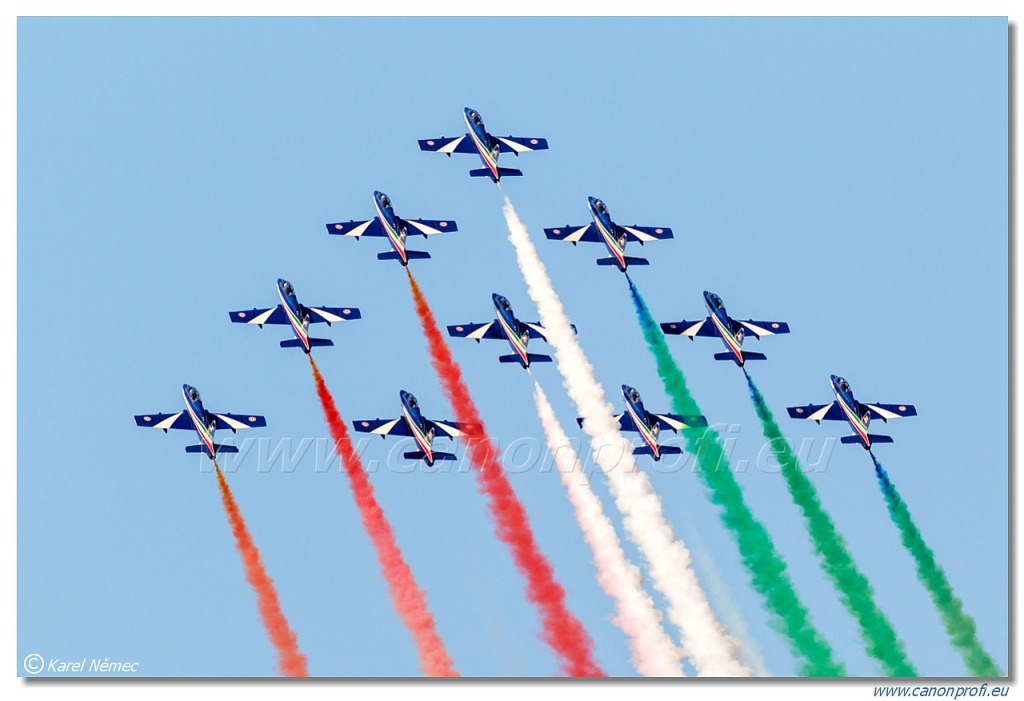 Frecce Tricolori - 9x Aermacchi MB-339-A/PAN