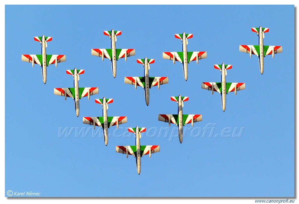 Frecce Tricolori - 9x Aermacchi MB-339-A/PAN