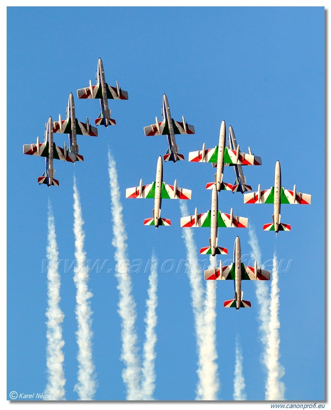 Frecce Tricolori - 9x Aermacchi MB-339-A/PAN