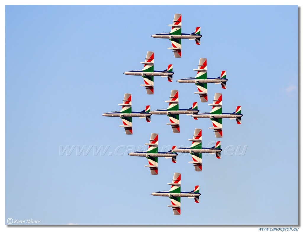 Frecce Tricolori - 9x Aermacchi MB-339-A/PAN