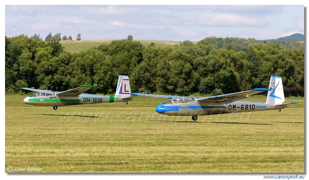 Očovskí Bačovia - 4x Let L-13 Blaník, L-23 Super Blaník, Z-37, Z-137T