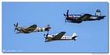 Supermarine Spitfire Mk XVIe + Focke Wulf FW-190 A8/M + Chance Vought F4U-4 Corsair 