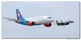 Airbus A319CJ + Mikoyan-Gurevich MiG-29 