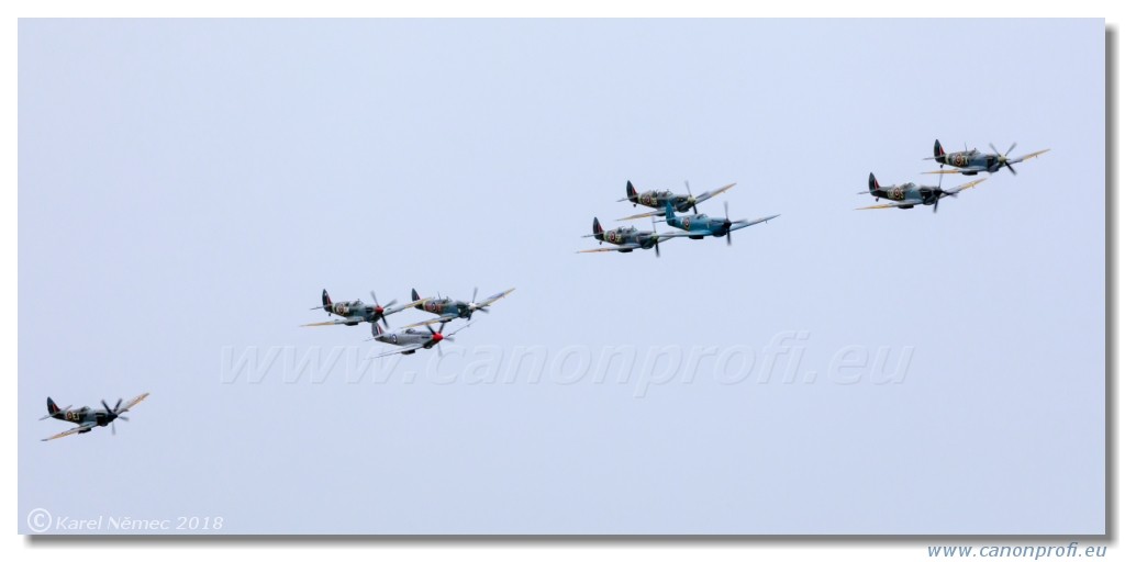 Duxford 2018 - 20x Supermarine Spitfire