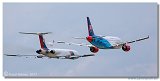 Airbus A319CJ + Tupolev Tu-154M